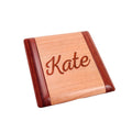 Wood Personalized Pocket Mirror - Personalized Bridesmaid Gift - Personalized Compact Mirror